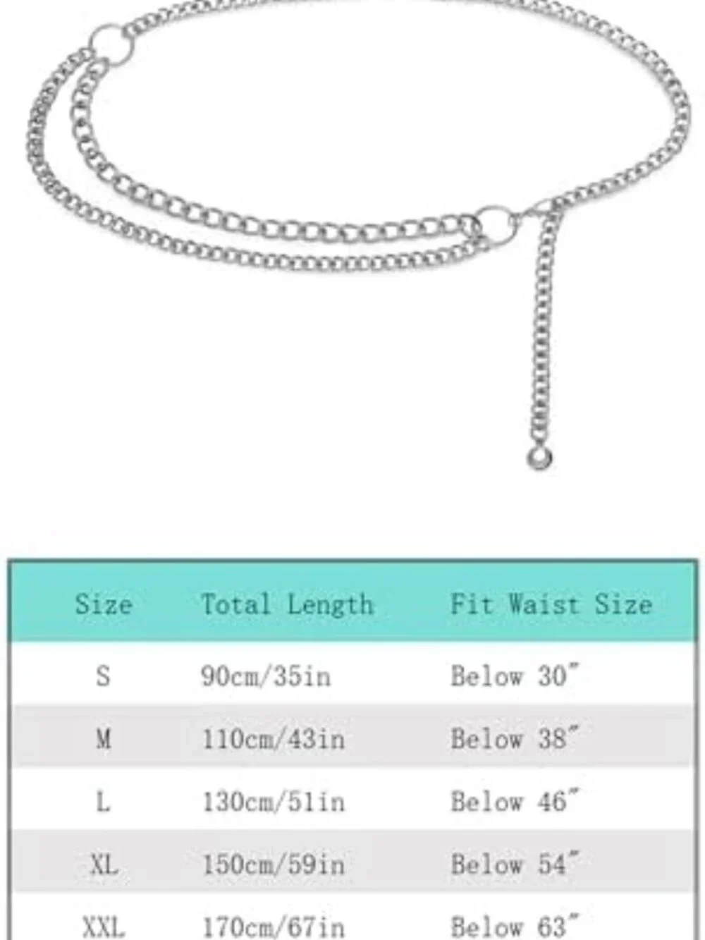 Stylish Gold Waist Chain Belt for Women - Metal Link with Dangling Accents